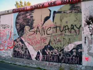 Immagine del, Muro di Berlino nella East Side Gallery Graffiti