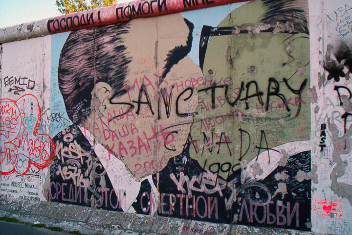 Immagine del, Muro di Berlino nella East Side Gallery Graffiti