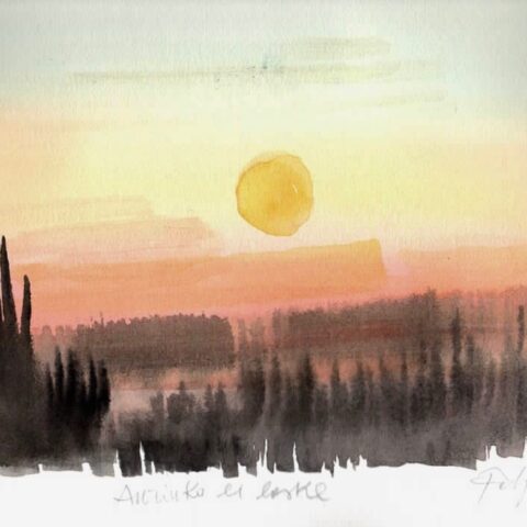 Aurinko ei laske, l'acquarello di Fabrizio Carbone