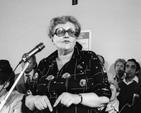 Laura Conti, partigiana, medico, ambientalista, politica e scrittrice, considerata la madre dell'ecologismo italiano (Settembre 1976 (Foto: Dino Fracchia / Alamy Stock Photo)