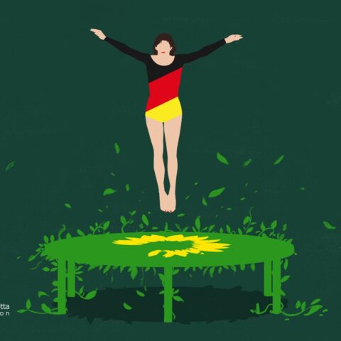Annalena Baerbock vista da Valerio Vacchetta per Sapereambiente