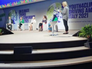 Un momento di Youth4fclimate con l'incontro fra i ministri dell'istruzione