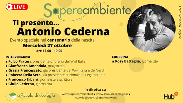 Il nostro live su Antonio Cederna