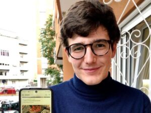 Un primo piano di Riccardo Alati, ideatore della app Green Roma