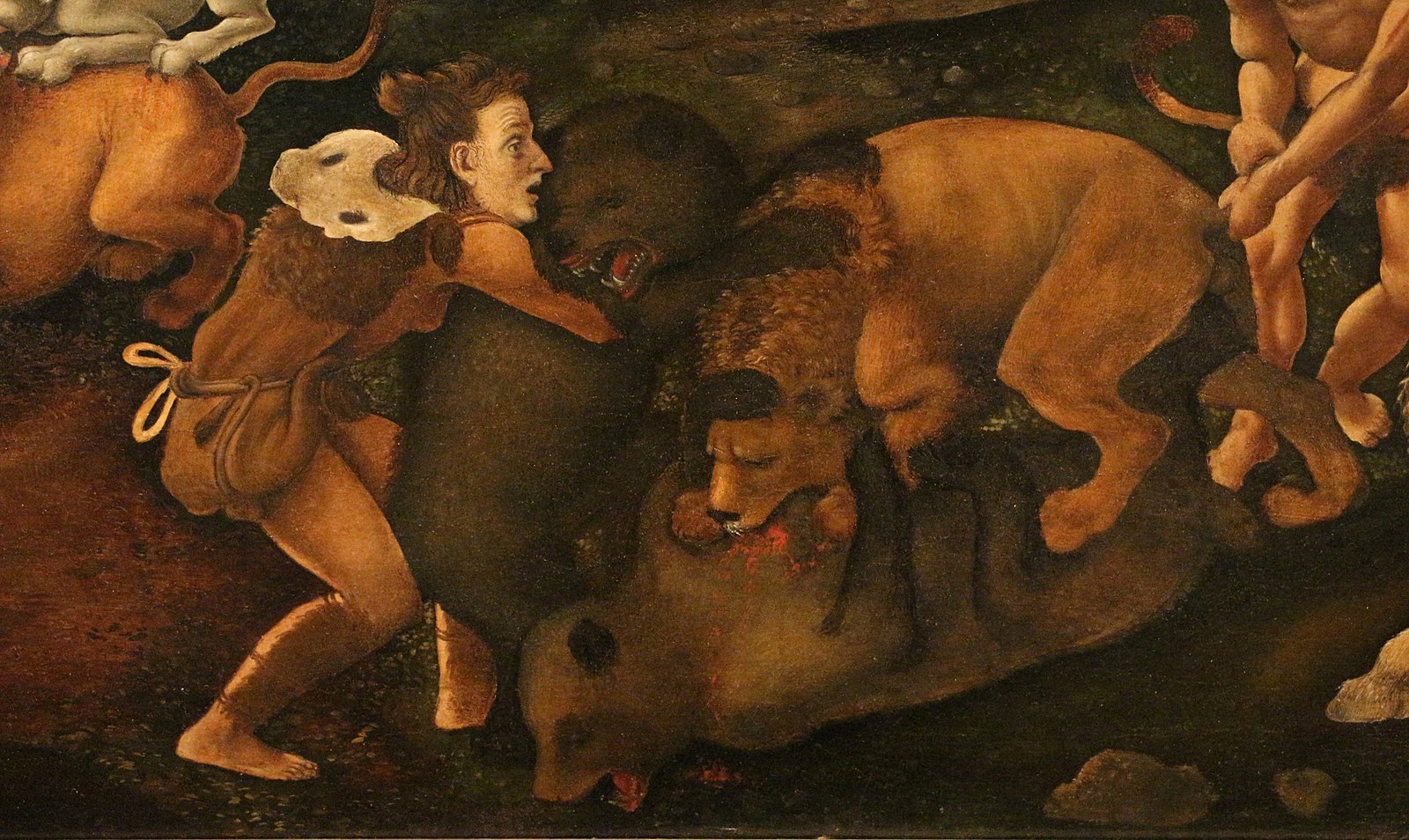 Un dettaglio del dipinto 