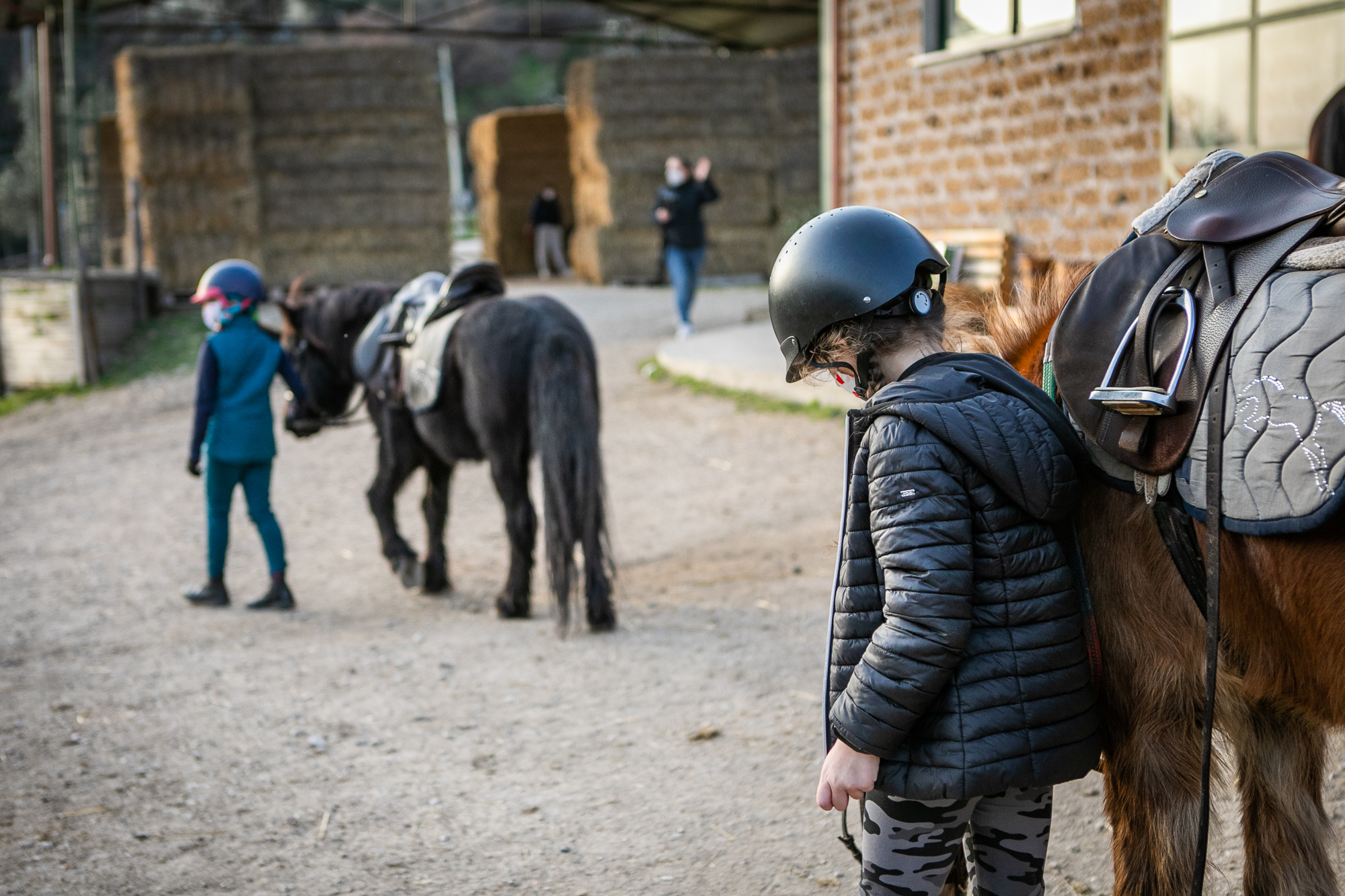 Bambini a cavallo in Tuscia