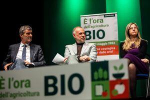 Un momento del convegno "E' l'ora del bio" a Roma