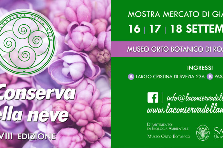 La Conserva della neve torna finalmente in presenza all'0rto Botanico di Roma