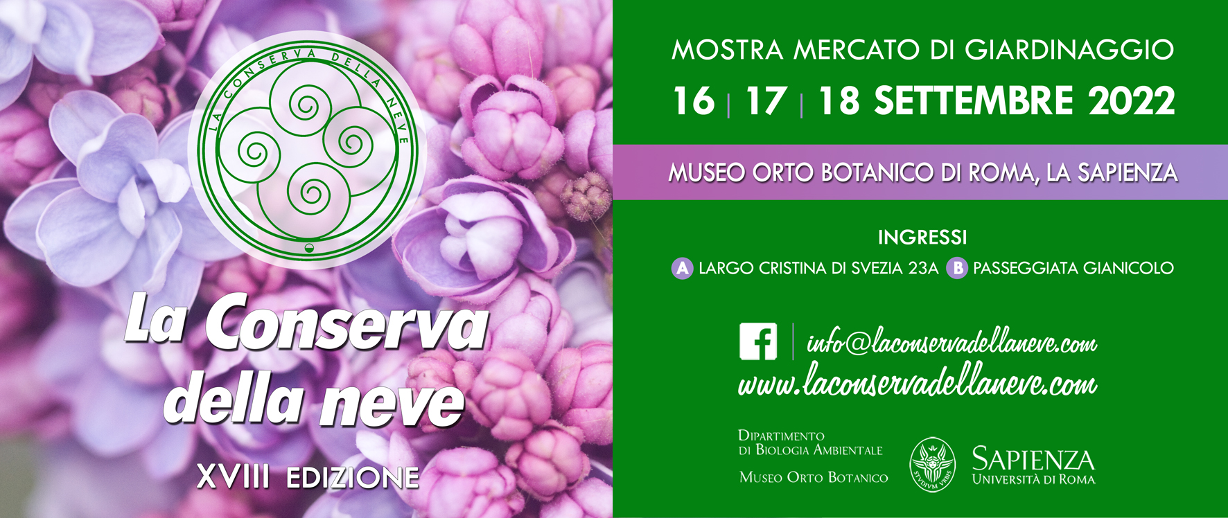 La Conserva della neve torna finalmente in presenza all'0rto Botanico di Roma