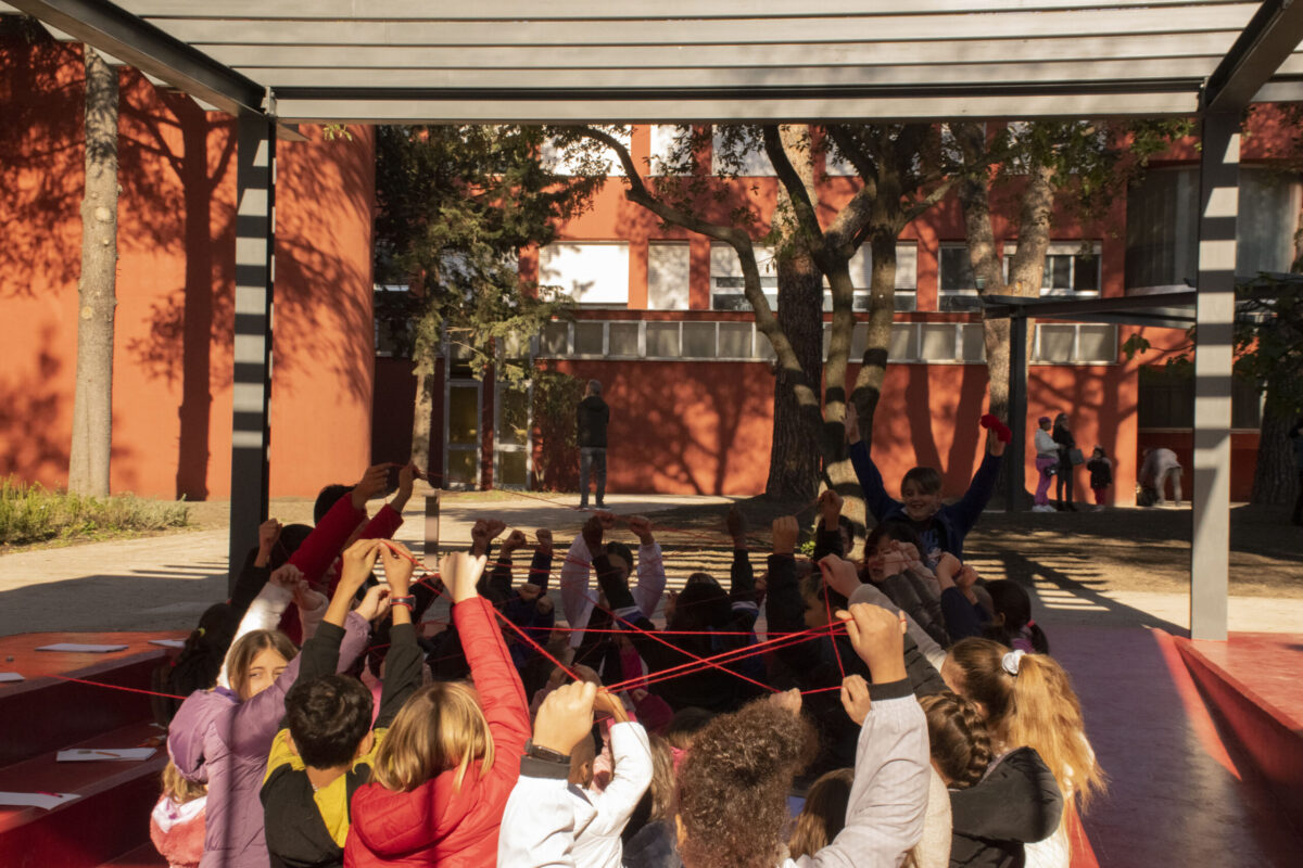 Le aule del giardino didattico della scuola Melissa Bassi di Roma, nel quartiere di Tor Bella Monaca