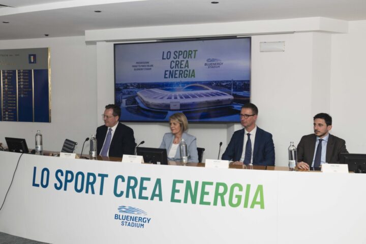 La presentazione del progetto del Bluenergy Stadium