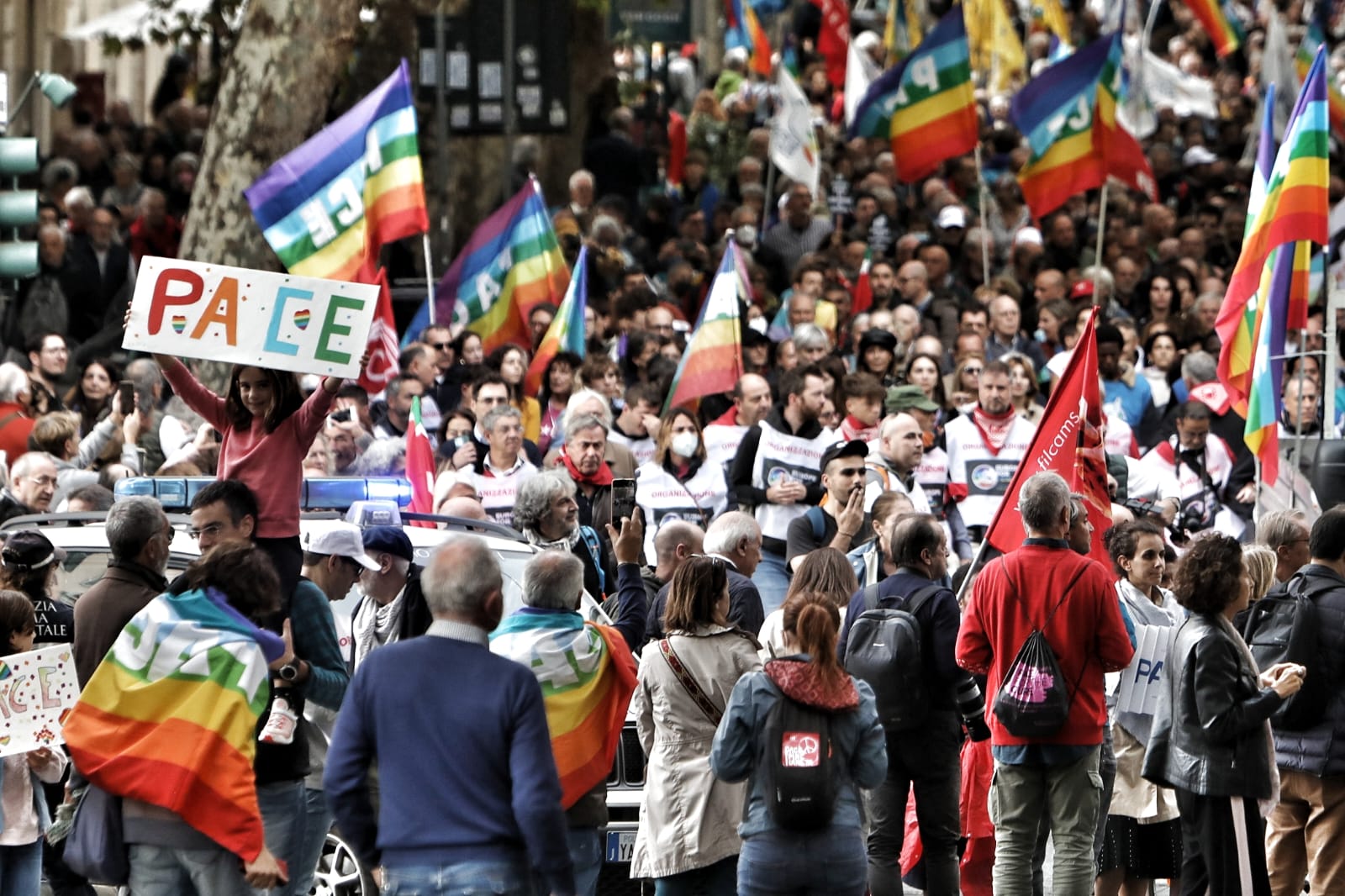 Una manifestazione per la pace