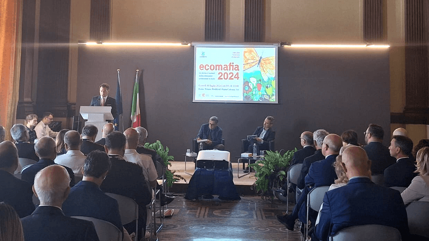 presentazione del report Ecomafia 2024