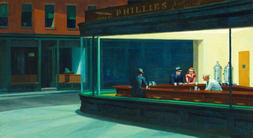 “I nottambuli” di Edward Hopper