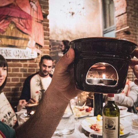 Una cena con la bagna cauda