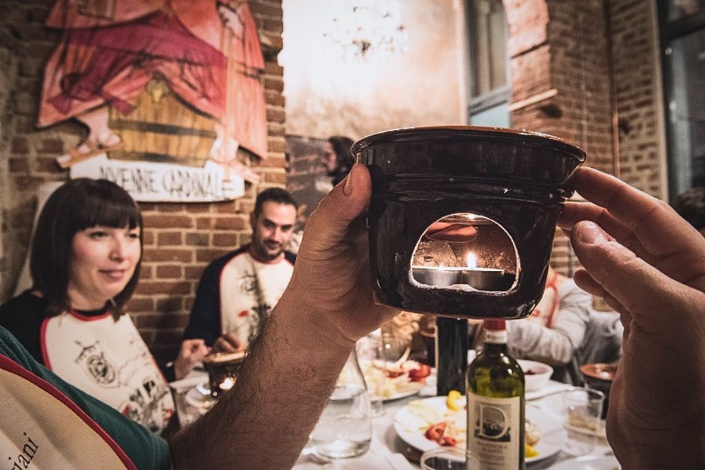 Una cena con la bagna cauda