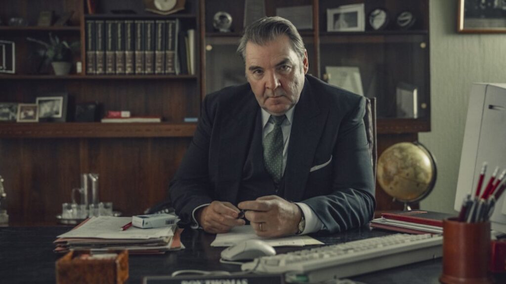 Brendan Coyle (Roy) sulla scena di Toxic Town