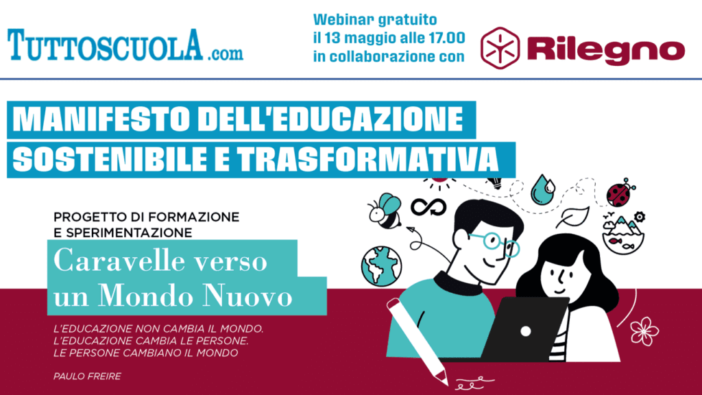 locandina webinar educazione sostenibile e trasformativa