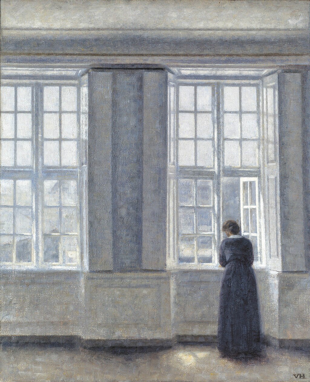 Vilhelm Hammershøi, "Le alte finestre"