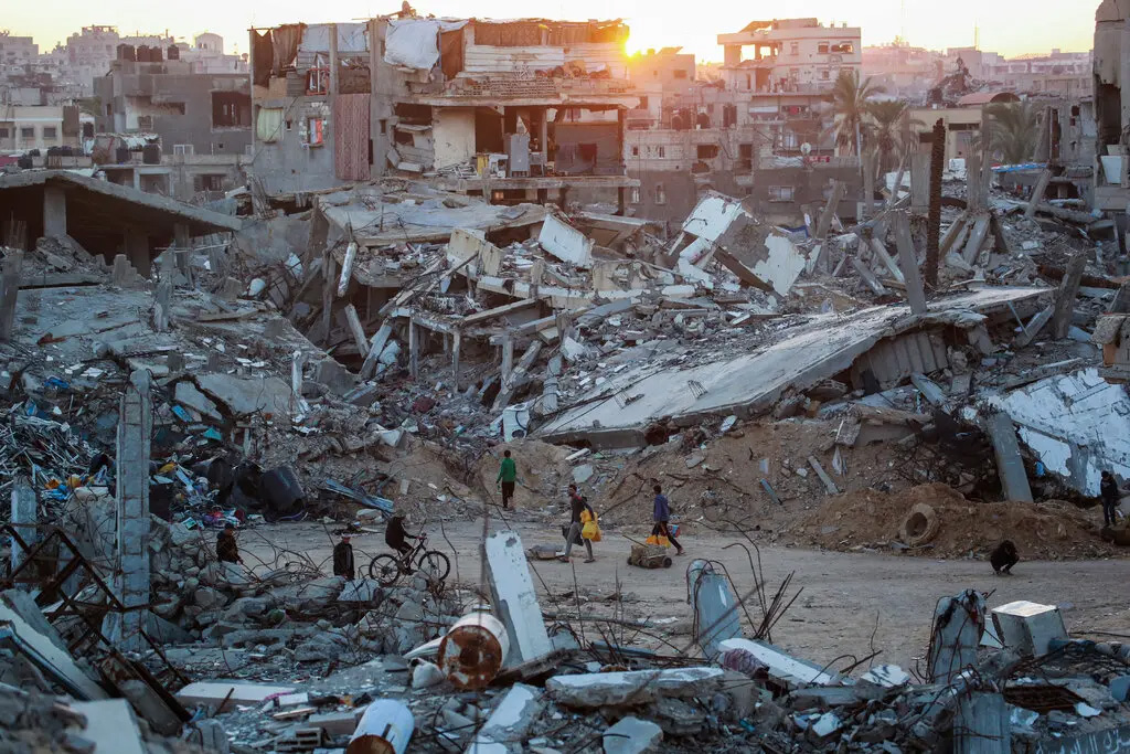 Rovine di Khan Yunis, Striscia di Gaza,