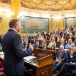 Il ministro Lollobrigida durante la presentazione. Foto: Masaf