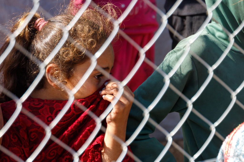 Una giovane palestinese a Gaza