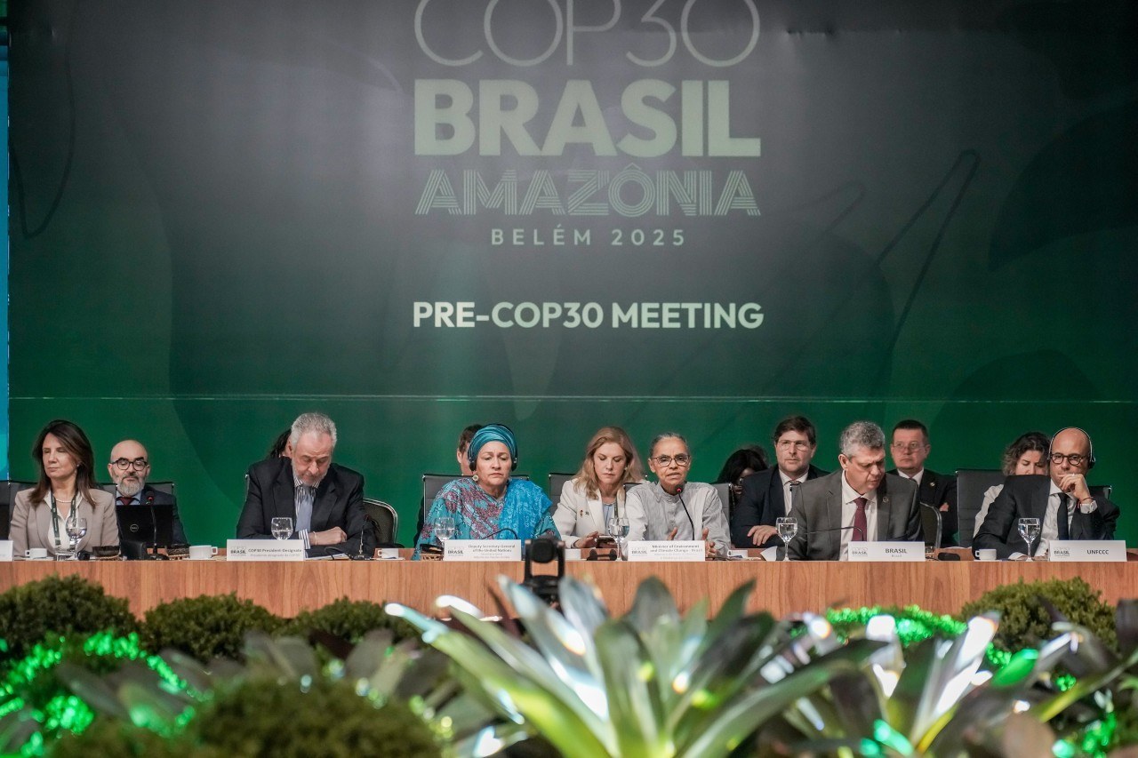 La pre-Cop a Brasilia, il tavolo dei relatori, 14 ottobre 2025