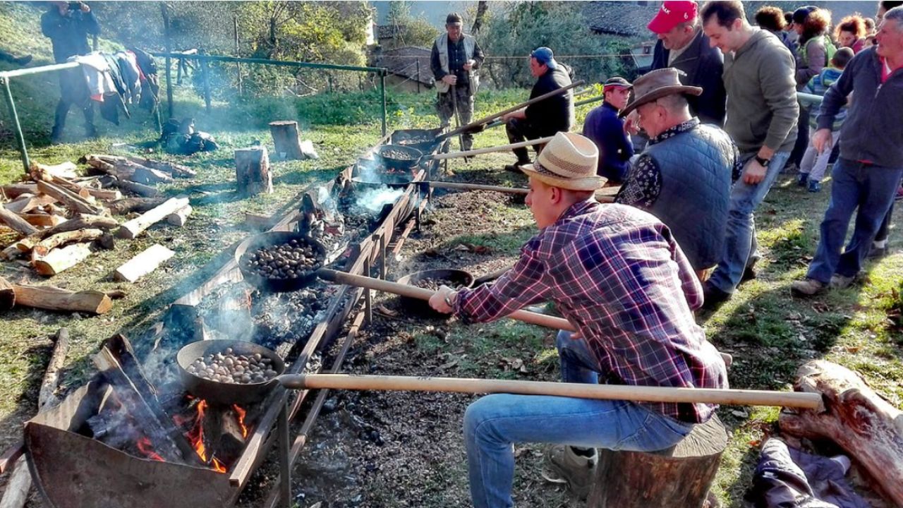 Immergersi in GArfagnana: La castagnata a Lupinaia ,