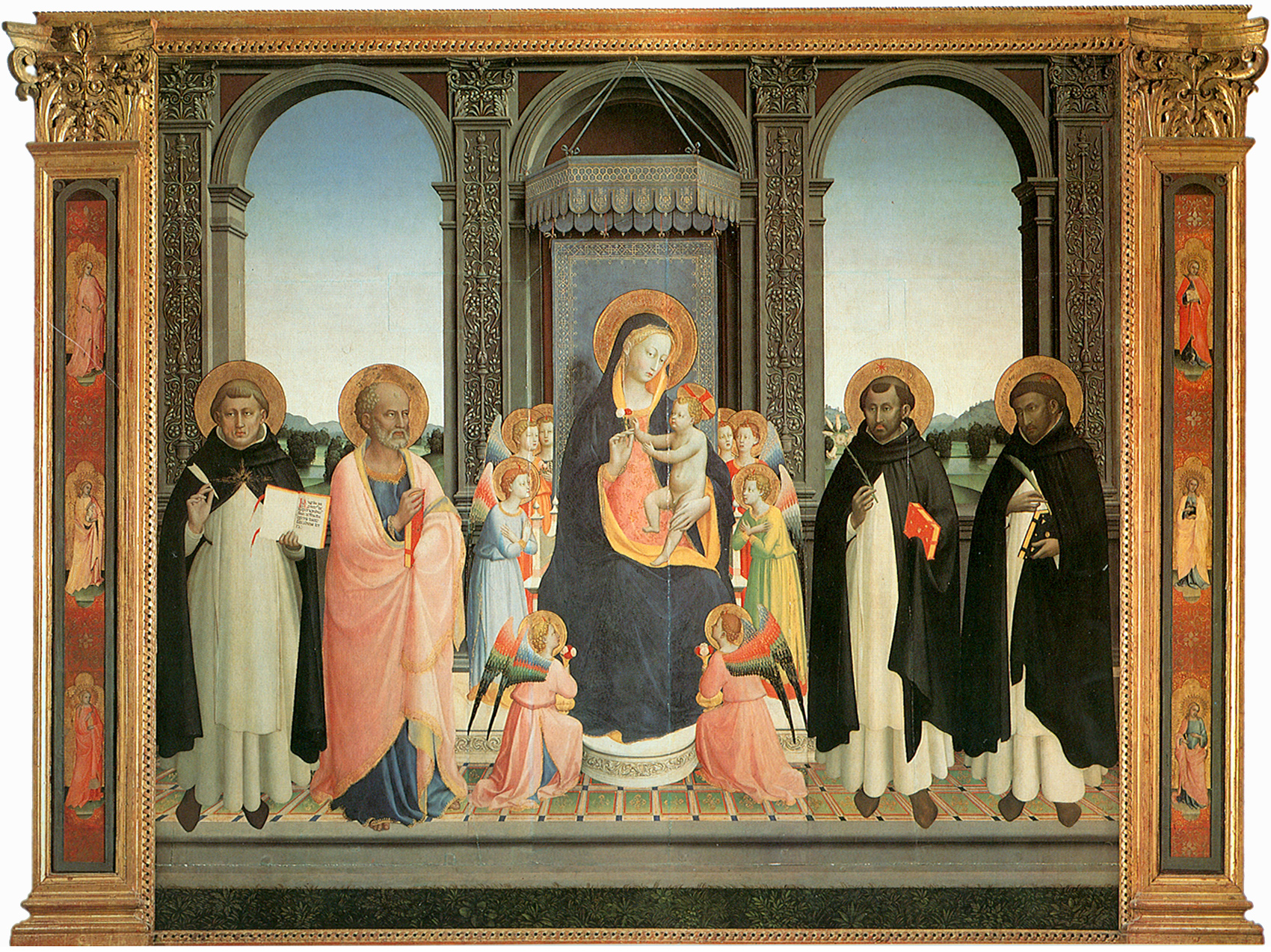 Firenze celebra il Beato Angelico: La Pala di Fiesole, Madonna in trono col Bambino, angeli e santi, 1424-1425