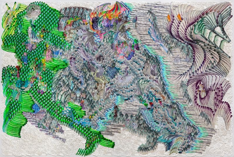 A Roma le opere di Wu Jian’an fra materia, rito e natura: l'opera "The Eternal Cycle-Winter of the Four Seasons Running". 