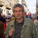 Carlo Monguzzi durante un evento del primo maggio a Milano, 2011