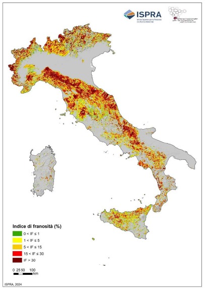  Indice di franosità percentuale, rappresentazione grafica
