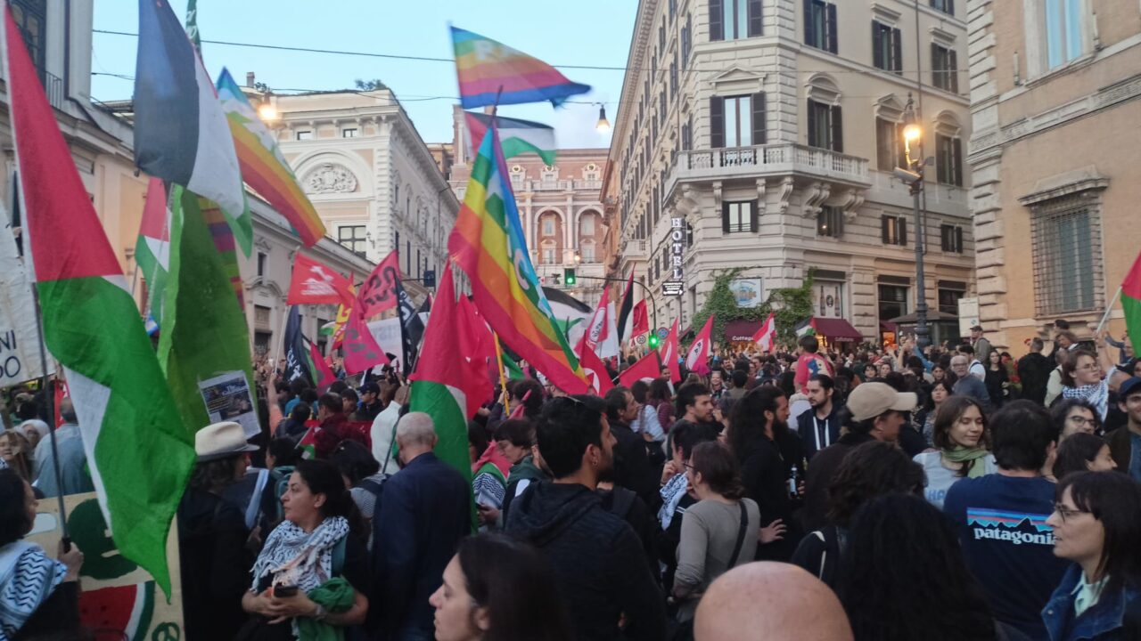 La manifestazione del 30 aprile a Roma