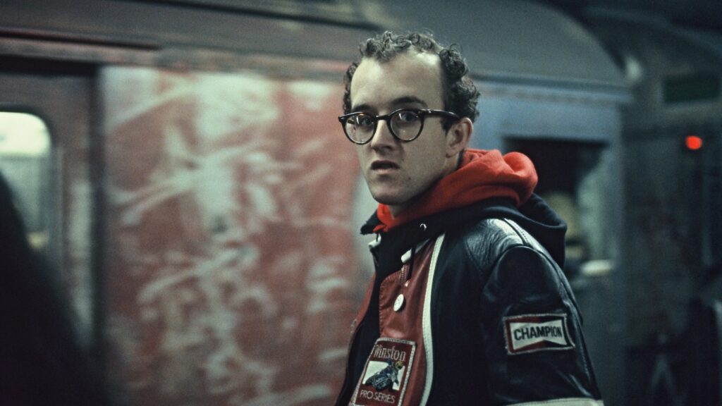 Ritratto in primo piano di Keith Haring 