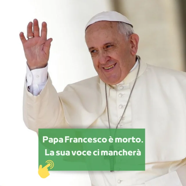 Papa Francesco lascia un'eredità profonda legata ai valori della pace, dell'ambiente e della giustizia per i quali si è speso fino alle ultime ore.

L'articolo del direttore Marco Fratoddi al LINK IN BIO