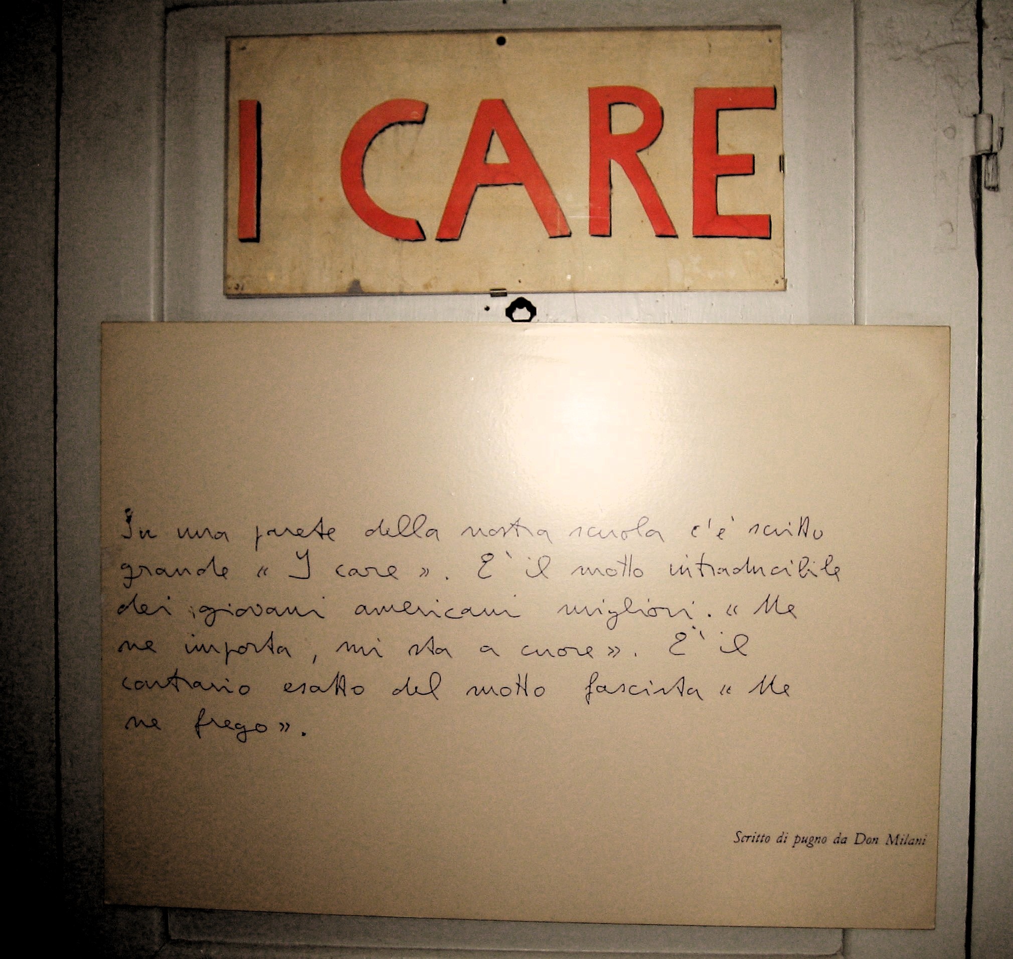 I Care, Don Milani