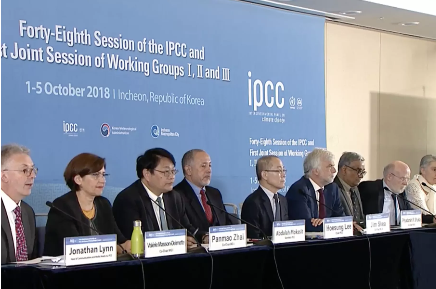 Alcuni rappresentanti dell'Ipcc