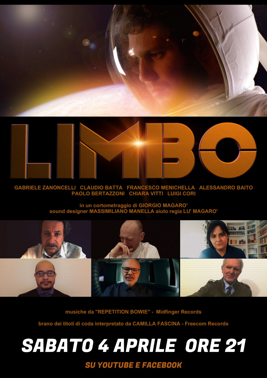 Locandina del cortometraggio Limbo, regia di Giorgio Magarò