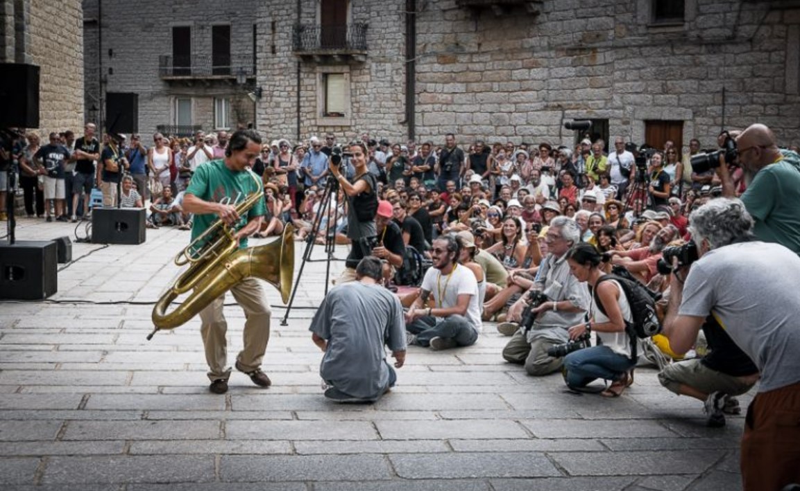 Un momento del festival "Time in jazz" di Berchidda (Ss) che Paolo Fresu ha creato nel 1988