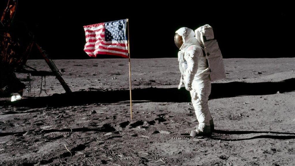 Neil Armstrong sulla Luna