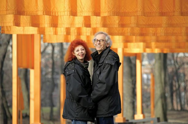 Christo e Jeanne-Claude a "The Gates", New York, nel 2005 