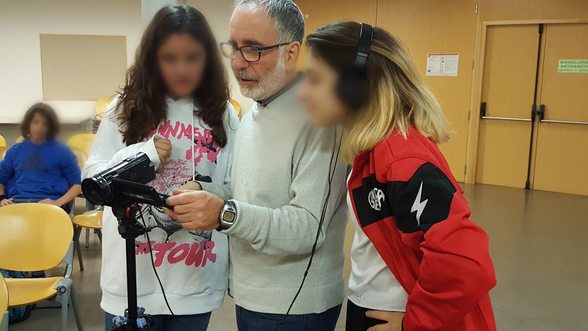 Paolo Beneventi durante un laboratorio 