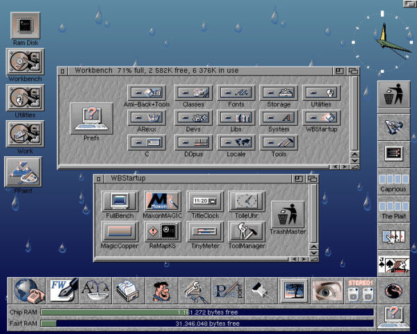 Un workbench Amiga 