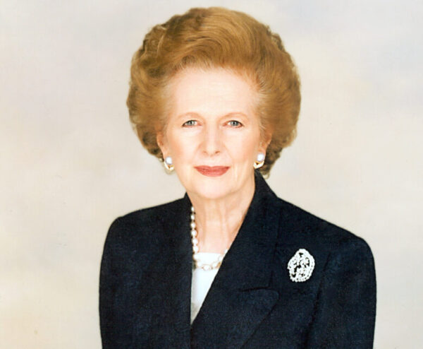 Margaret Thatcher, prima ministra britannica dal 4 maggio 1979 al 28 novembre 1990