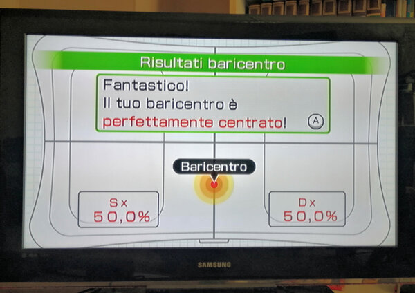 Schermata videogioco WII FIT